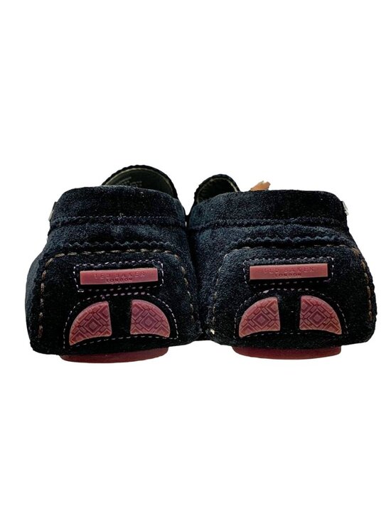 Ted Baker London Urbonns Navy Suede Leather Tassel Driver Loafers